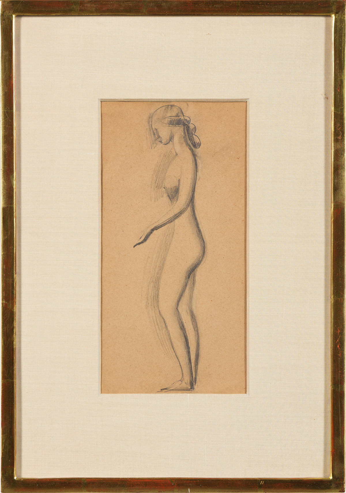 ELIE NADELMAN (1882-1946) Standing Nude in Profile.